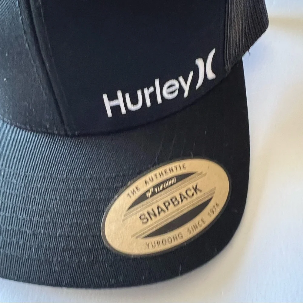 HURLEY MENS SNAPBACK CAP OS BLACK NEW
